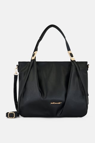 Women Brand Logo Tote Bag, Black