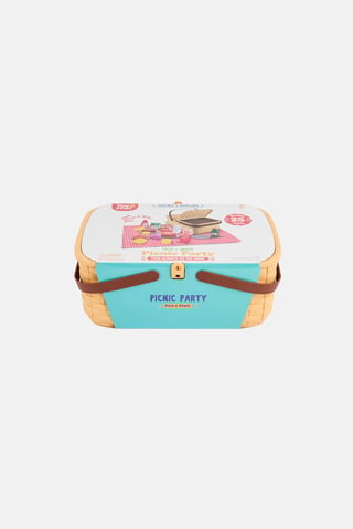 25 Pieces Pack And Snack Picnic Party Basket Set