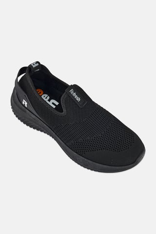 Women Slip On Casual Shoes, Black