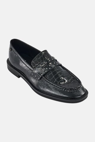 Women Slip On Casual Shoes, Black