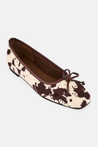 Women Animal Print Slip On Flats, Multicolor