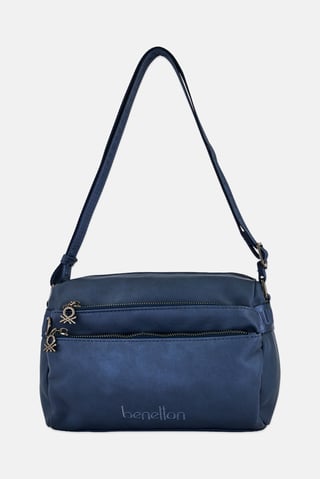 Women Brand Logo Cross Body Bag, Slate Blue