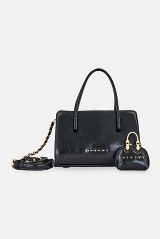 Women Brand Logo Cross Body Bag, Black