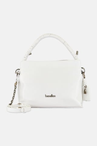 Women Brand Logo Cross Body Bag, White