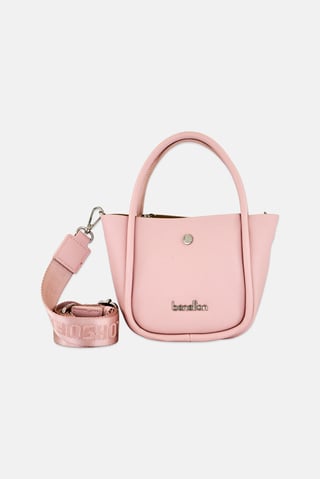 Women Brand Logo Handbag, Pink