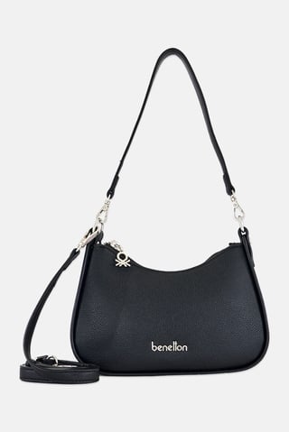 Women Brand Logo Cross Body Bag, Black