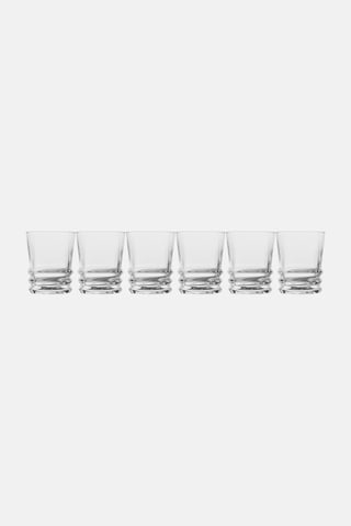 6 Pieces Elegan Shot Glass 80ml, Transparent