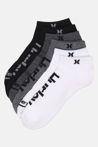 Men 6 Pairs Brand Logo Low Cut Socks, Multicolor