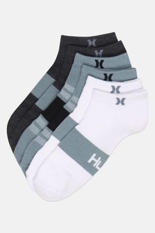 Men 6 Pack Brand Logo Low Cut Socks, Multicolor