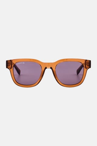 Women L6023S Square Sunglasses, Light Brown