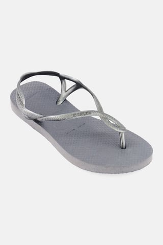 Kids Girls Slip On Luna Slipper, Grey