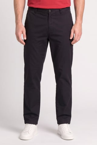 Men Loose Fit Solid Chino Pants, Black