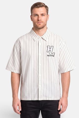Men Regular Fit Short Sleeve Stripes Shirt, Multicolor
