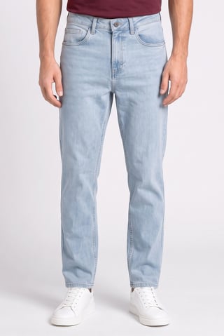 Men Relaxed Fit Washed Stretchable Jeans, Blue