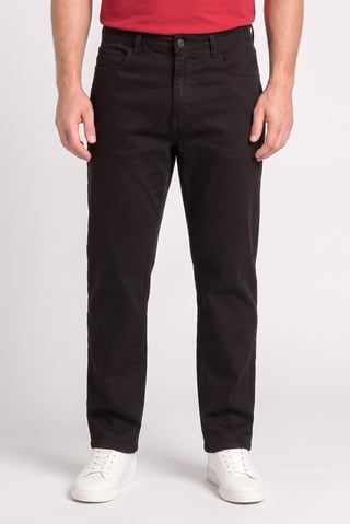 Men Loose Fit Solid Non Stretchable Denim Jeans, Black