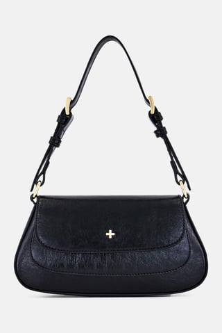 Women Solid Handbag, Black