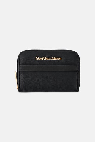 Women Brand Logo Wallets, Black
