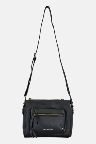 Women Brand Logo Cross Body Bag, Black