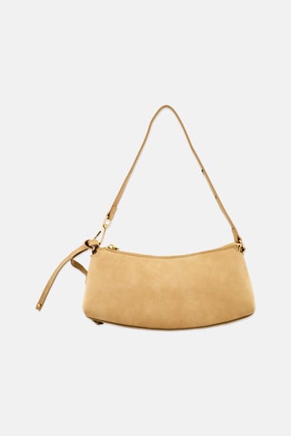 Women Plain Small Shoulder Bag, Tan