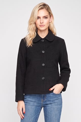 Women Solid Softshell Jacket, Black