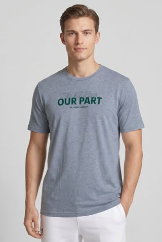 Men Loose Fit Short Sleeve Training T-Shirt, Grey