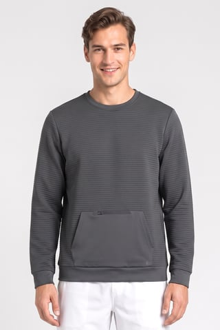 Men Sportswear Fit Long Sleeve Outdoor Sweatshirt, Dark Sage Green