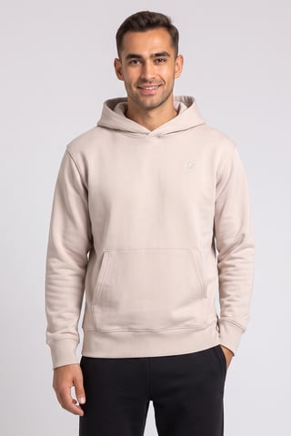 Men Sportswear Fit Long Sleeve Outdoor Hoodie, Dark Beige