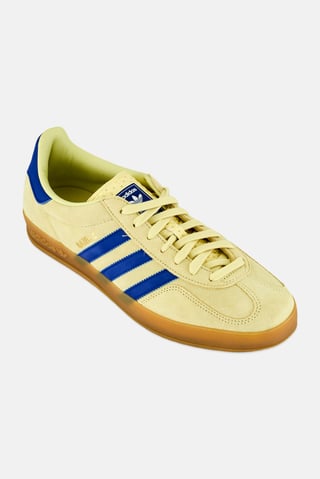 Men Gazelle Lace Up Training Shoes, Light Pastel Yellow