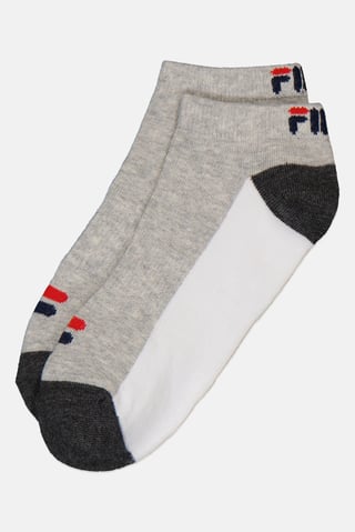 Men 3 Pair Brand Logo Ankle Socks, Multicolor