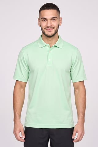 Men Sportswear Fit Short Sleeve Golf Polo Shirt, Mint Green