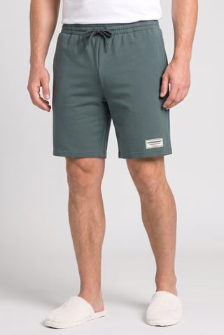 Men Brand Logo Pajama Shorts, Green