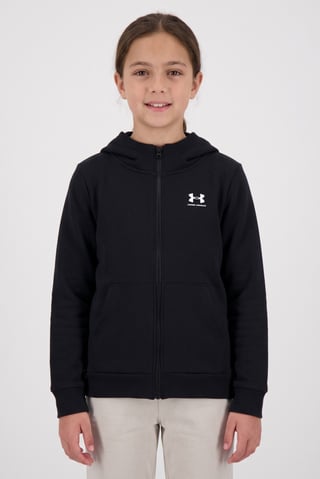 Kids Girl Loose Fit Long Sleeve Outdoor Hoodie, Black