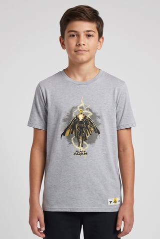 Project Rock x Under Armour Kids Boy Loose Fit Short Sleeve Outdoor T-Shirt, Grey