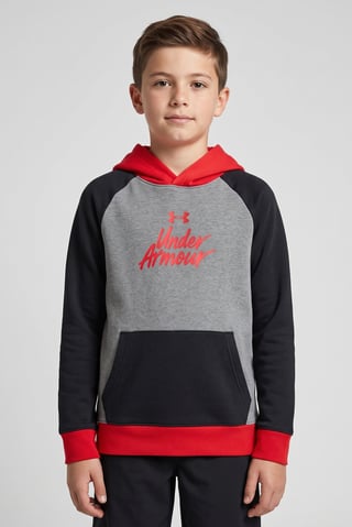 Kids Boy Loose Fit Long Sleeve Outdoor Hoodie, Multicolor