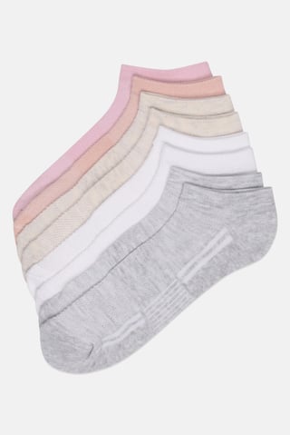 Women 8 Pairs Cushion Comfort Low Cut Socks, Multicolor