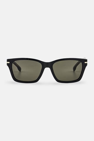 Boss Men BOSS 1739 Rectangular Sunglasses, Black