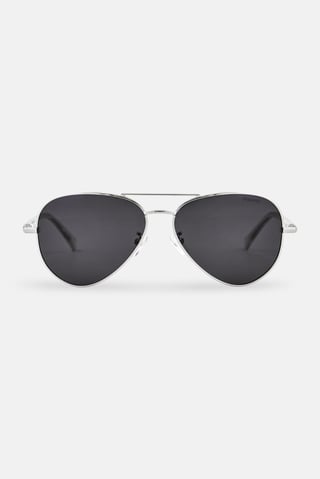 Men 20786101059M9 Aviator Sunglasses, Silver