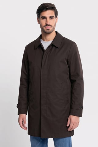 Men Solid Raincoat Jacket, Black