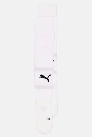Kids Boy Brand Logo Crew Football Socks, White