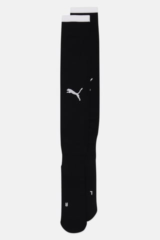 Men Brand Logo Football Socks, Black
