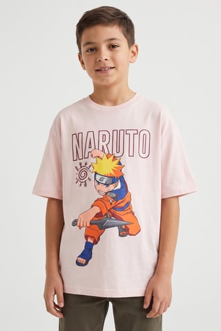 Kids Boy Crew Neck Short Sleeve Graphic Print T-Shirt, Light Peach