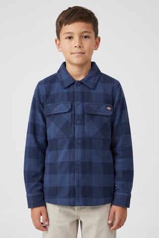 Kids Boy Plaid Long Sleeve Casual Shirt, Multicolor