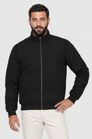Men Plain Softshell Jacket, Navy