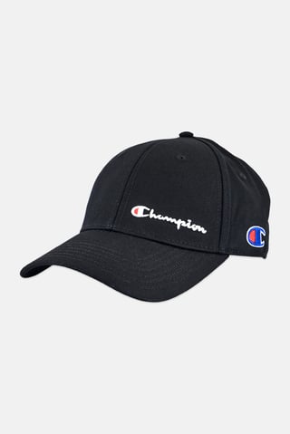 Men Embroidered Logo Snapback Cap, Black