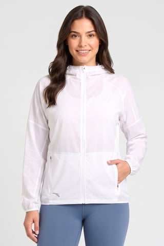 Women Sportswear Fit Long Sleeve Running Jackets, White