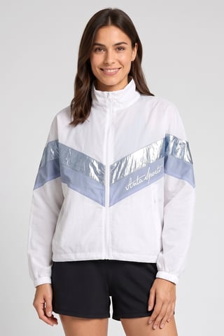 Women Sportswear Fit Long Sleeve Outdoor Jacket, White