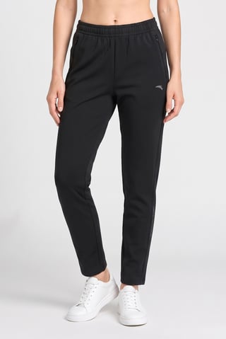 Women Regular Fit Running Track Pants, Black