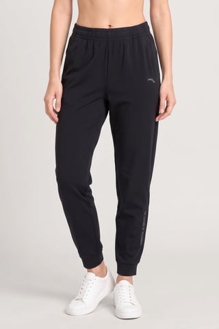 Women Relaxed Fit Training Track Pants, Black
