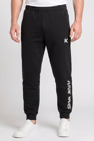 Men Regular Fit Outdoor Sweatpants, Black