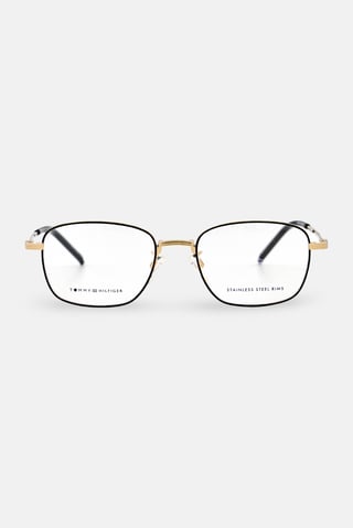 Men TH 2010 F Rectangle Sunglasses, Black